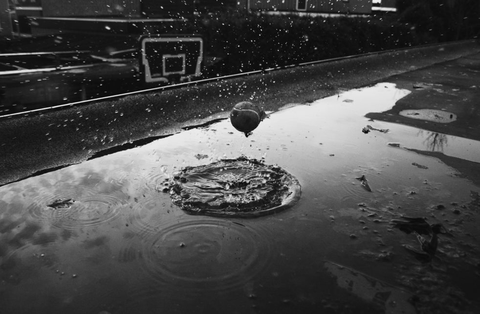 water on floor